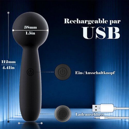 Mini-masseur avec 10 modes de vibration pour le plaisir sexuel des femmes et des couples - photo 6