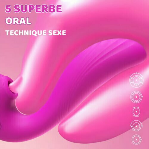 Nimue - 10 Vibrations 5 Battements Sucer Léchage Clitoridien et Vibrateur Point G - photo 3