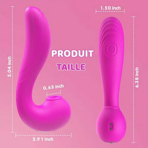 Nimue - 10 Vibrations 5 Battements Sucer Léchage Clitoridien et Vibrateur Point G - photo 5