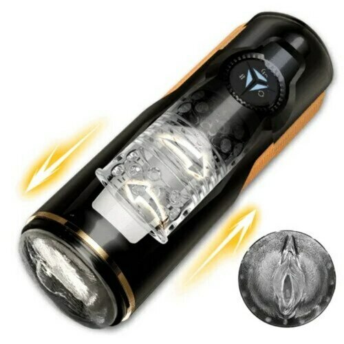 【NOUVEAU】Dylan Masturbateur Cup Automatique 2 en 1 Vulve Bouche 5 Va-et-vient Rotation - photo 1