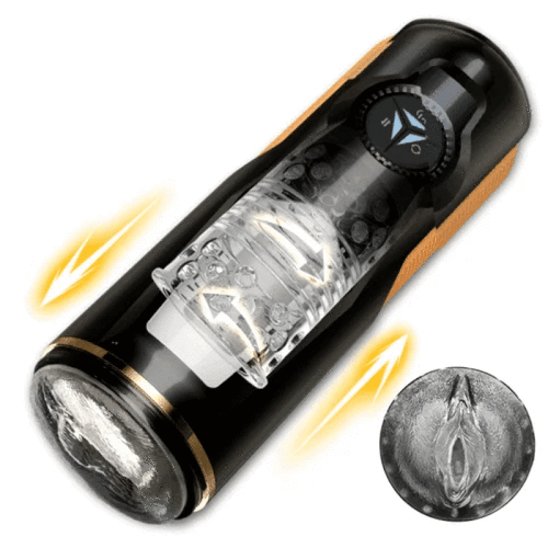 【NOUVEAU】Dylan Masturbateur Cup Automatique 2 en 1 Vulve Bouche 5 Va-et-vient Rotation - photo 5