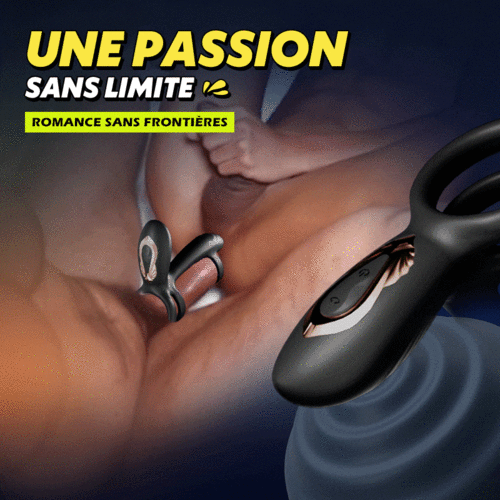【Nouveau!】Warren - Anneau pénien double anneau premium 10 rotations + 10 vibrations