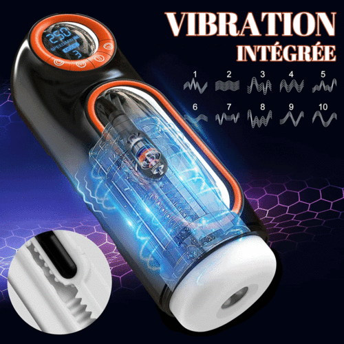 Nouvelle mise à jour 10-fréquence télescope vibrant sucer masturbation tasses - photo 2