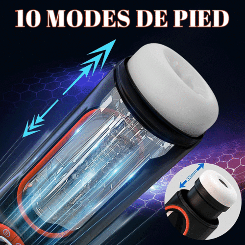 Nouvelle mise à jour 10-fréquence télescope vibrant sucer masturbation tasses - photo 3