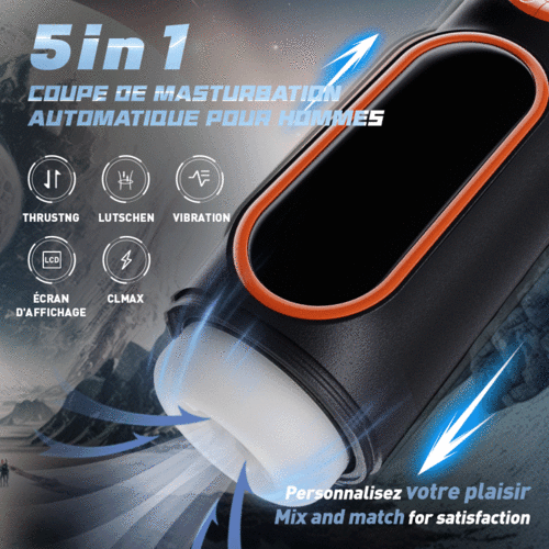 Nouvelle mise à jour 10-fréquence télescope vibrant sucer masturbation tasses - photo 4