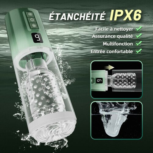 【Offrir un cadeau】HULK Masturbateur de 8 téléscopique 8 rotation