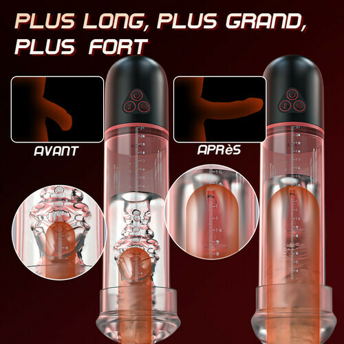Oral Love-Pompe à pénis améliorée 2 en 1 avec fonction d'aspiration et de vibration - photo 5