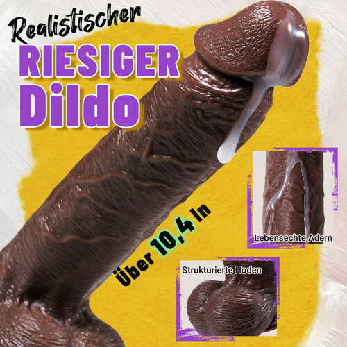 Outrider Dildo vibrant et à va-et-vient, épais, long et réaliste 10,75 pouces - photo 4