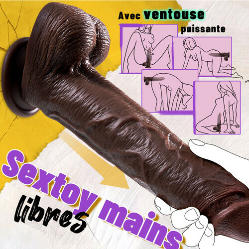 Outrider Dildo vibrant et à va-et-vient, épais, long et réaliste 10,75 pouces - photo 5