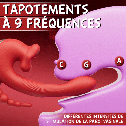 Petit Ange - 9 fréquences mordent, vibrent, frappent, stimulent le clitoris, le vagin et l'anus simultanément - photo 2
