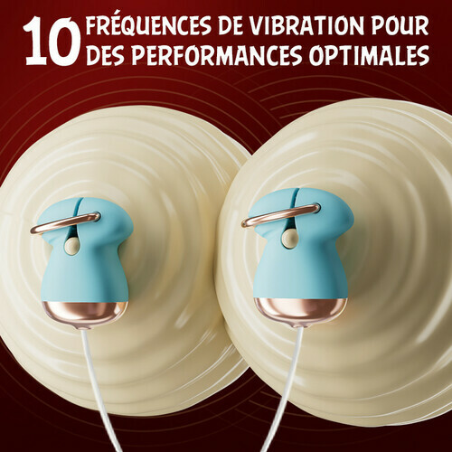 Pinces à tétons réglables avec collier BDSM, jouet pour tétons pour couples - photo 2