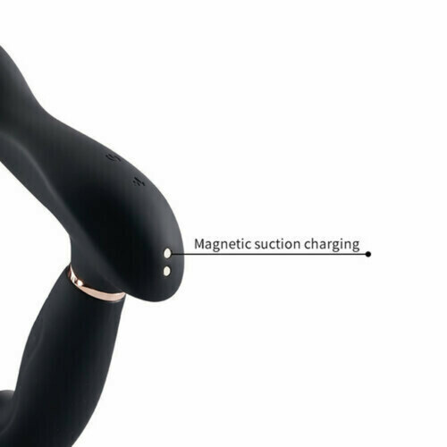 Plug anal vibrant avec 7 billes pulsantes et anneau pénien - photo 6