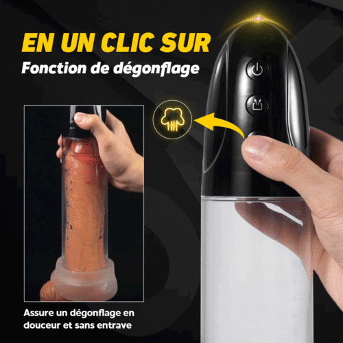 Pompe à pénis automatique 2 en 1 avec 3 modes de succion, Moruioy - photo 4