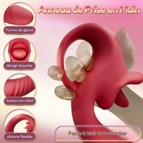 Posy – Vibrateur clitoridien amélioré 2.0 avec fonction de léchage et stimulation du point G pour couples - photo 5