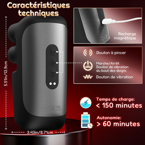 Vibrateur automatique à 10 doigts pour massage et thérapie du pénis - photo 8