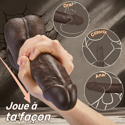 Wilson - Black Panther Gode réaliste de couleur marron foncé, Fondlove