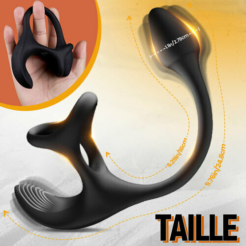 Zenith - Plug anal Stimulateur vibrant à balle avec cockring - photo 3