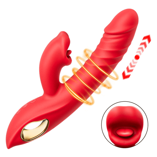 Chloe - Vibromasseur point G 4 en 1, stimulation clitoridienne par morsure de lèvres, jouets sexuel - photo 1
