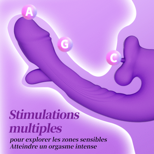 Isolde – Vibrateur amélioré avec bouche, langue léchant la clitoris et battements sur le point G - photo 3