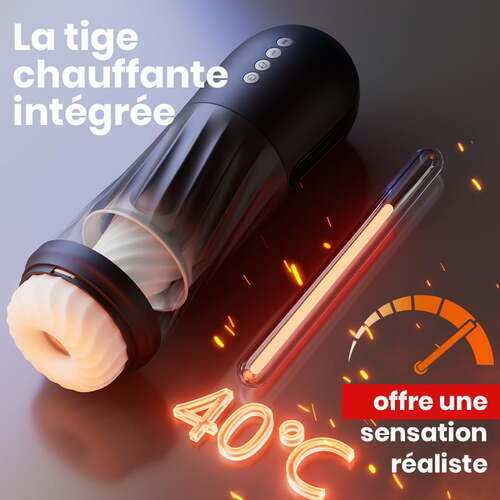 【Offrir un cadeau】ROCKET Masturbateur 3 Rotation 5 Vibration+Va-et-Viens chauffant - photo 1