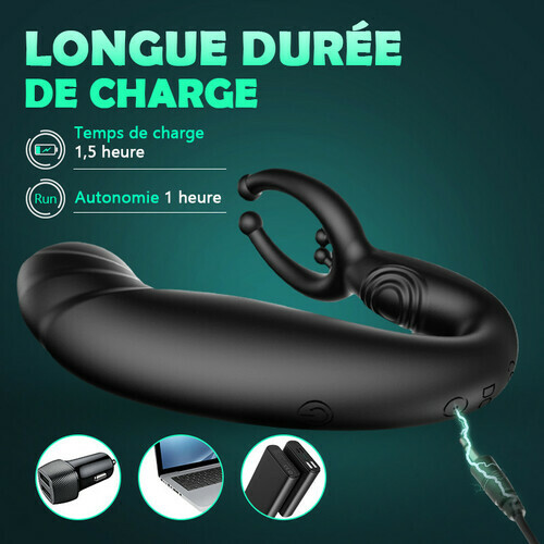 Rainstorm - Vibromasseur anal pour masser la prostate, 3 en 1 multifonction - photo 5