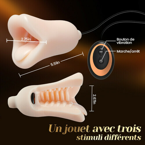 Reina - 10 vibration glans trainer Sexe oral Entraînement de précision - photo 3