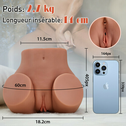 Sakura Masturbateurs réalistes avec petites fesses marron, poids de 2,7 kg - photo 7