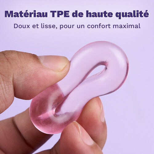 Set de 3 anneaux de pénétré - Anneaux en TPE haute élasticité pour le plaisir masculin - photo 3