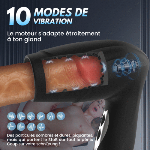 Sexe Oral 10 fonction Vibration Succion Vacuum exercice du gland pénis Masturbateur masculin - photo 2