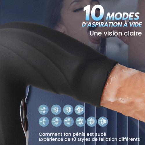 Sexe Oral 10 fonction Vibration Succion Vacuum exercice du gland pénis Masturbateur masculin - photo 3