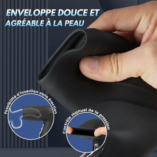 Sexe Oral 10 fonction Vibration Succion Vacuum exercice du gland pénis Masturbateur masculin - photo 4