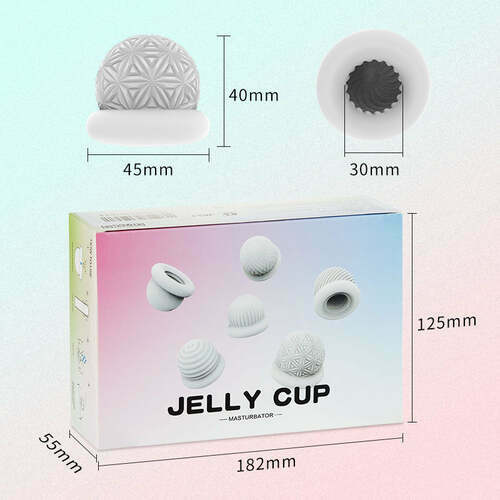 Shande Jelly Cup de masturbation manuelle, pack de 6 dans une boîte - photo 4