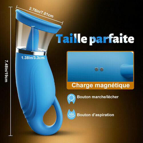 Sierra - Stimulateur clitoridien et des mamelons à succion intense avec léchage par la langue - photo 5