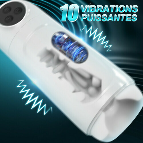 Skyline - 10 Suction Vibrations One-button Activation APP-controlled Multi-point Massage Male Masturbator - photo 2