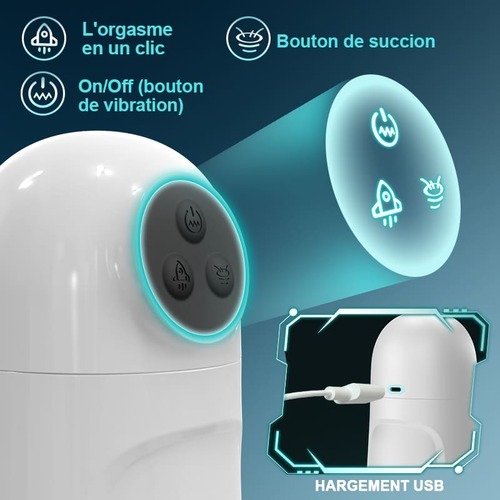 Skyline - 10 Suction Vibrations One-button Activation APP-controlled Multi-point Massage Male Masturbator - photo 5