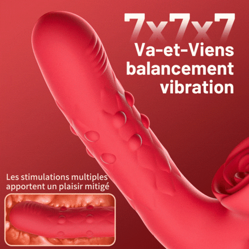 7 vibratrice G-Pot stimule avec le clitoris rose qui appuie - photo 4
