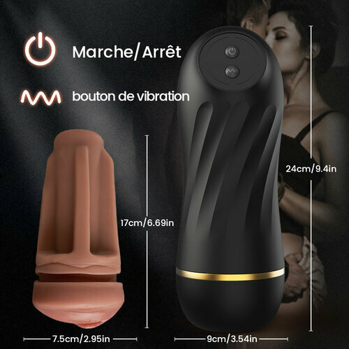 Scarlett Kiss - 10 Modes de Vibration 360° Massage Texturé Masturbateur Silencieux et Immersif - photo 7