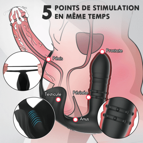 Stimulateur Prostatique billes 9 Va-et-vient Vibration APP&Télécommande contrôle ANAL TOY - photo 4
