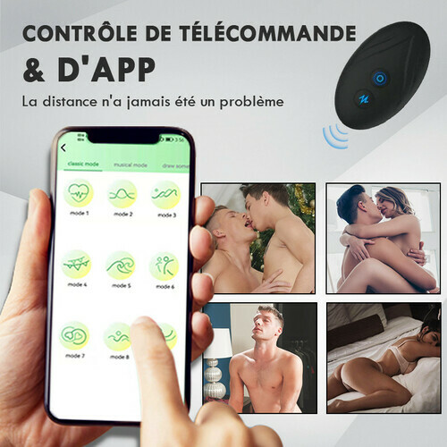 Stimulateur Prostatique billes 9 Va-et-vient Vibration APP&Télécommande contrôle ANAL TOY - photo 5