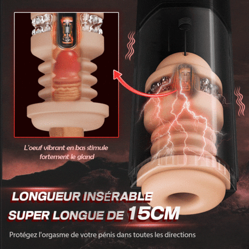 SUFI Masturbateur Masculin 5 va-et-vient 5 vibrations - photo 3