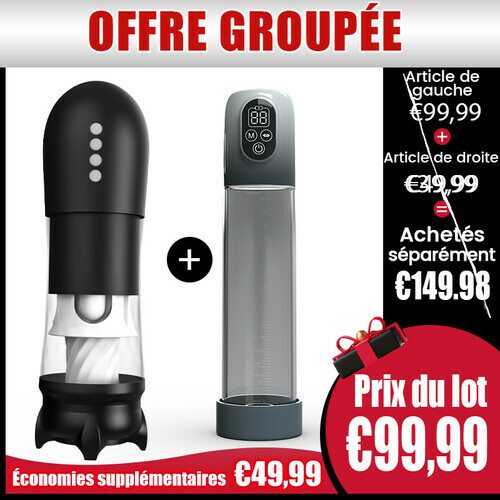Super Double Surprise! Masturbateur + Agrandisseur Offre Combinée Limitée, économisez 49,99 €! - photo 1