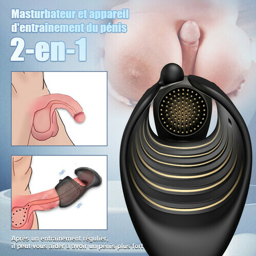 Top ventes de l'année: Triple fonction - Anneau d'éjaculation, dispositif d'entraînement du pénis, à partager en co - photo 9