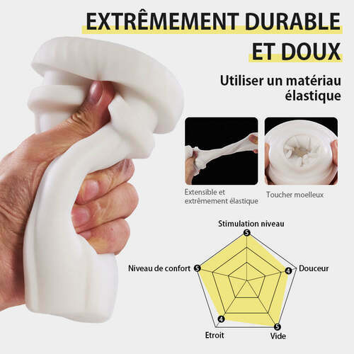 Traveller 3 en 1 Masturbateur Cup: 5 modes de va-et-vient, 4 modes de succion, 7 modes de vibration - photo 4