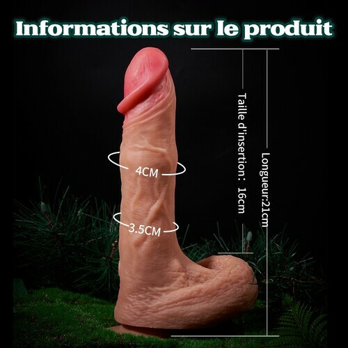 Triple fonction: Tapotement, Roulement, Vibrations; gode réaliste détachable - photo 3