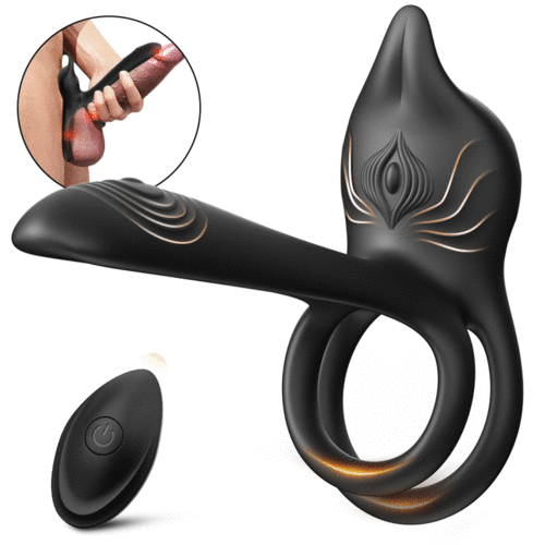 Vibrateur à anneau pénien 3 en 1, stimulateur de point G et clitoris à 10 vibrations, vibrateur pour couple en érec - photo 1
