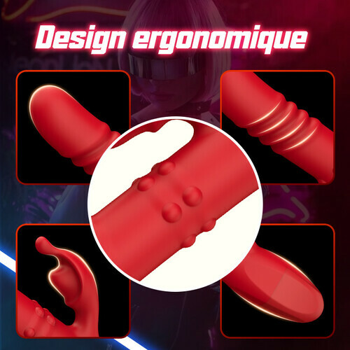 Vibrateur à double bille rotative 10 vibrant 6 poussée G Spot Vibrator - photo 7