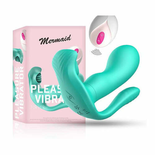 Vibrateur allongé sirène avec 9 modes de vibration, couleur bleu marine, YIRAN - photo 5