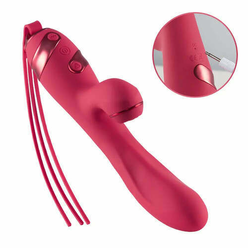 Vibromasseur 4 en 1 avec 10 impulsions et 10 vibrations, incluant un fouet SM - photo 2