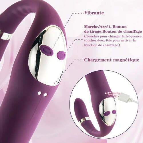 Vibromasseur à double tête de type C - photo 3