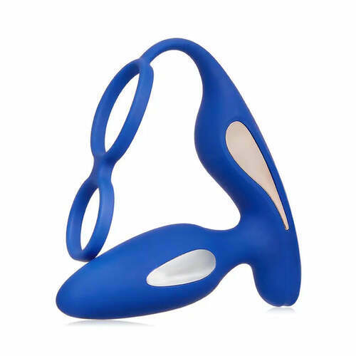 Vibromasseur de prostate avec cockring 2 en 1, 9 vibrations et 5 chocs électriques - photo 1